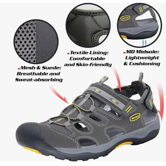 Grition Hiking Sandals, Size 8 - Picture 11 of 13